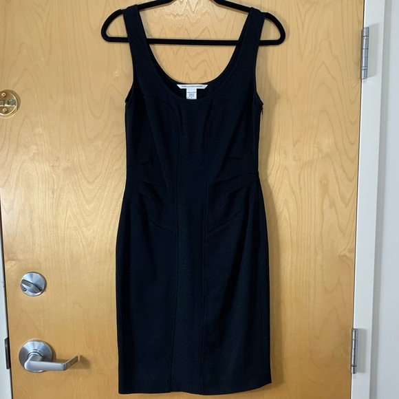 Diane von Furstenberg Black Ulani Stretch Midi Dress - Picture 5 of 16